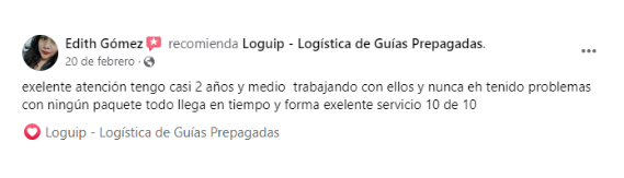 Comentario de cliente