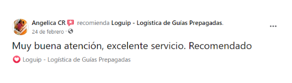 Comentario de cliente